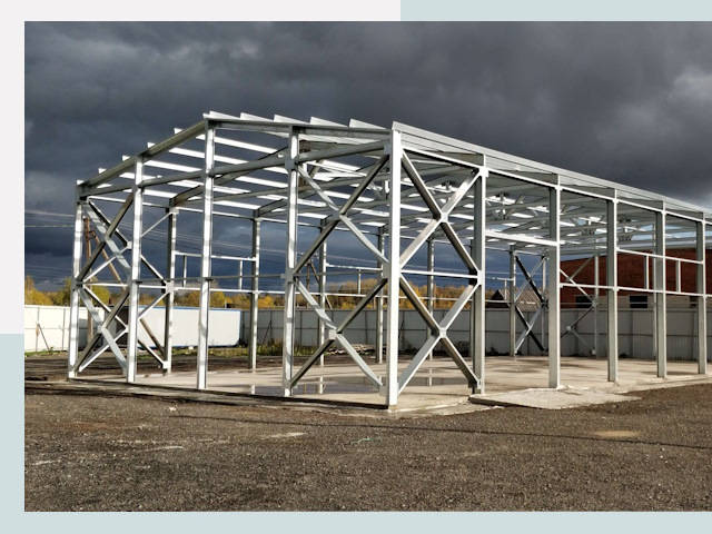 Двускатные ангары в Кирово-Чепецк от 652 руб. за квадрат