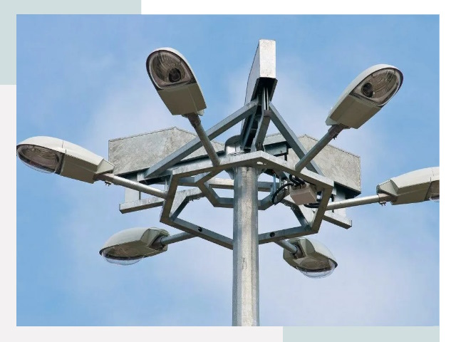 Монтаж осветительных мачт в Кирово-чепецке