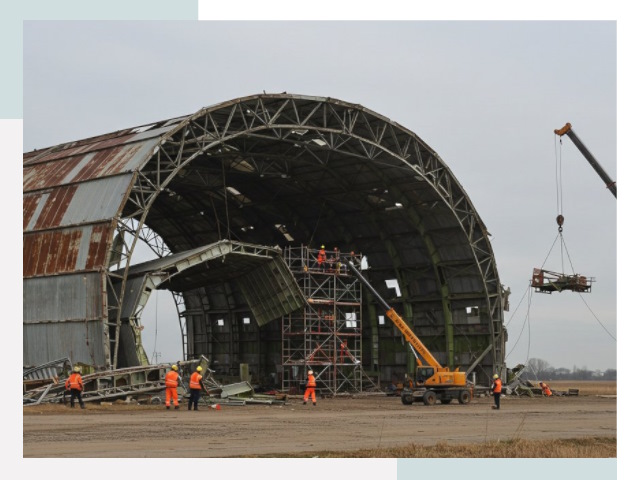Демонтаж ангаров в Кирово-чепецке