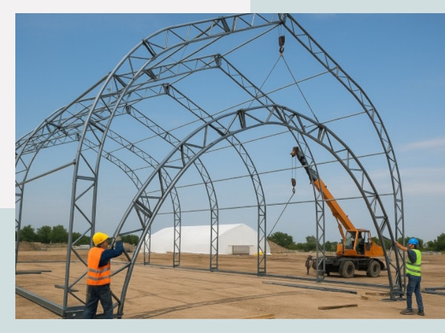 Монтаж ангаров в Кирово-чепецке от 652 руб. - Надежно и быстро